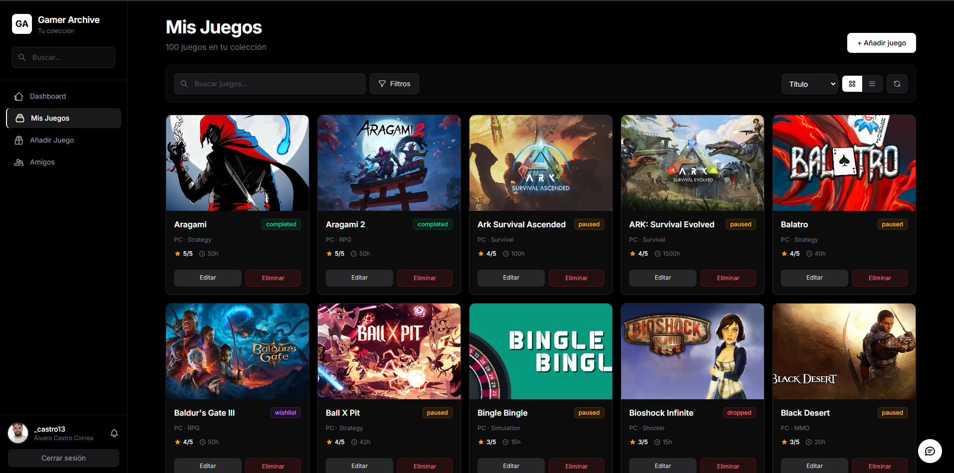 Capturas de GamerArchive