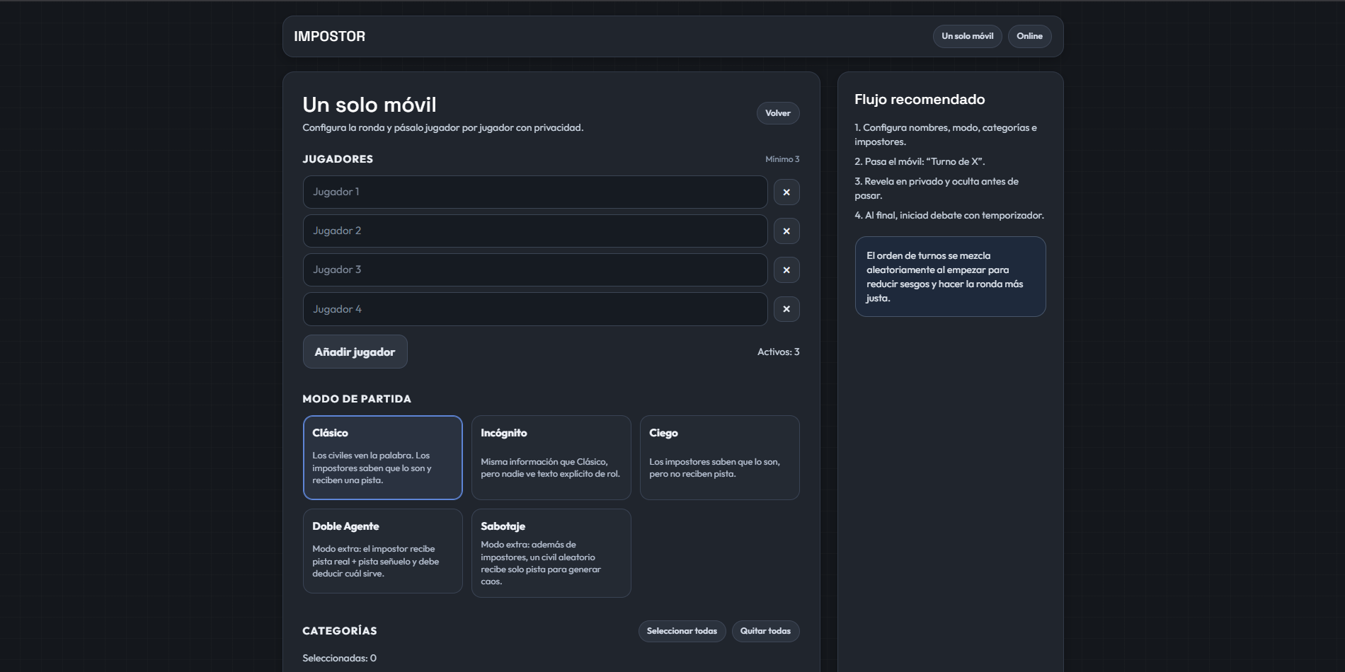 Capturas de alvaropi.com/impostor